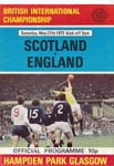 Sat 27 May 1972  Scotland 0 England 1